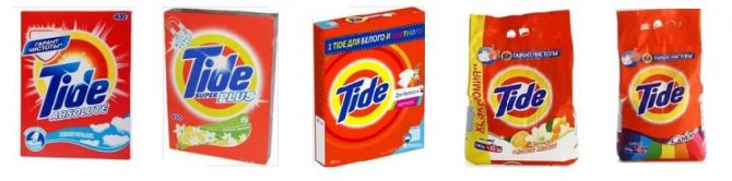 Химический состав порошка Tide
