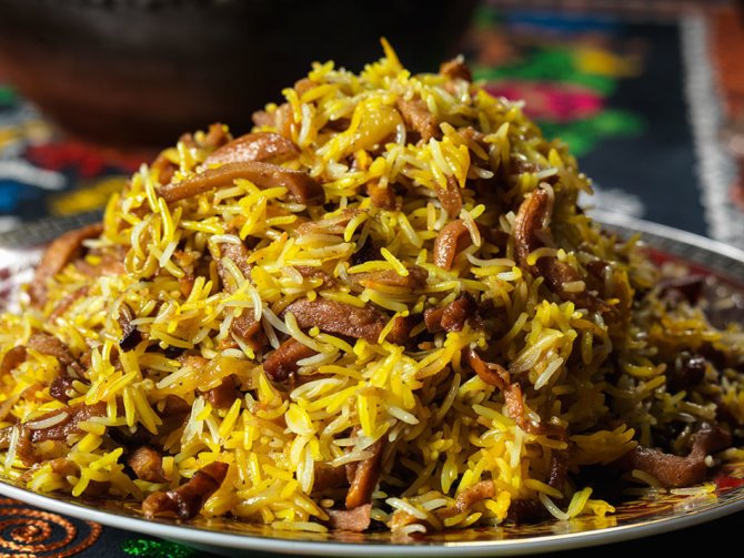 Плов из длинного рассыпчатого риса