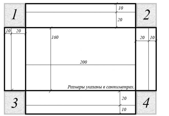 Схематичный вид заготовки