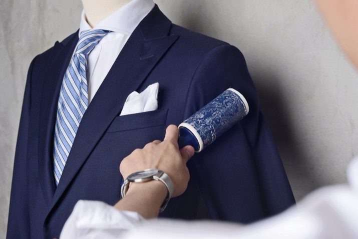 Чистка синего пиджака