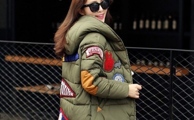 Как украсить черную зимнюю куртку