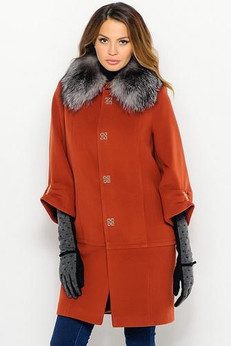 Зимние драповые пальто с мехом: модные женские фасоны